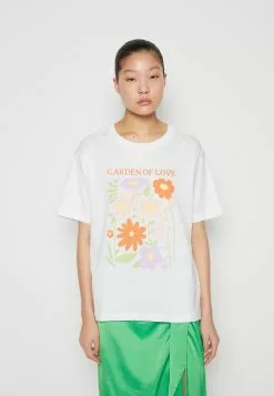 Monki T-Shirt Print - Multi-Coloured