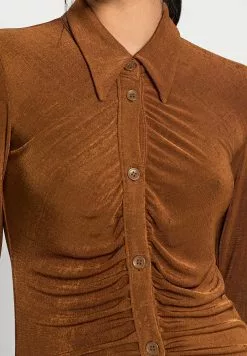 Monki Etui-Jurk - Brown -Monki Verkoop 2907e0c456f34cee97b6f521ad47c26e