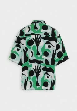 Monki Overhemdblouse - Turquoise/Light Green -Monki Verkoop 2a9c5ff0827b49e0995b7eea2521c4be