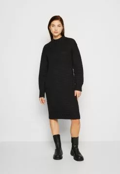 Monki Gebreide Jurk - Black