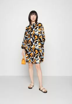 Monki Blousejurk - Blue/Orange -Monki Verkoop 33c05741c2284f0fabd4c2f9ceb3619c