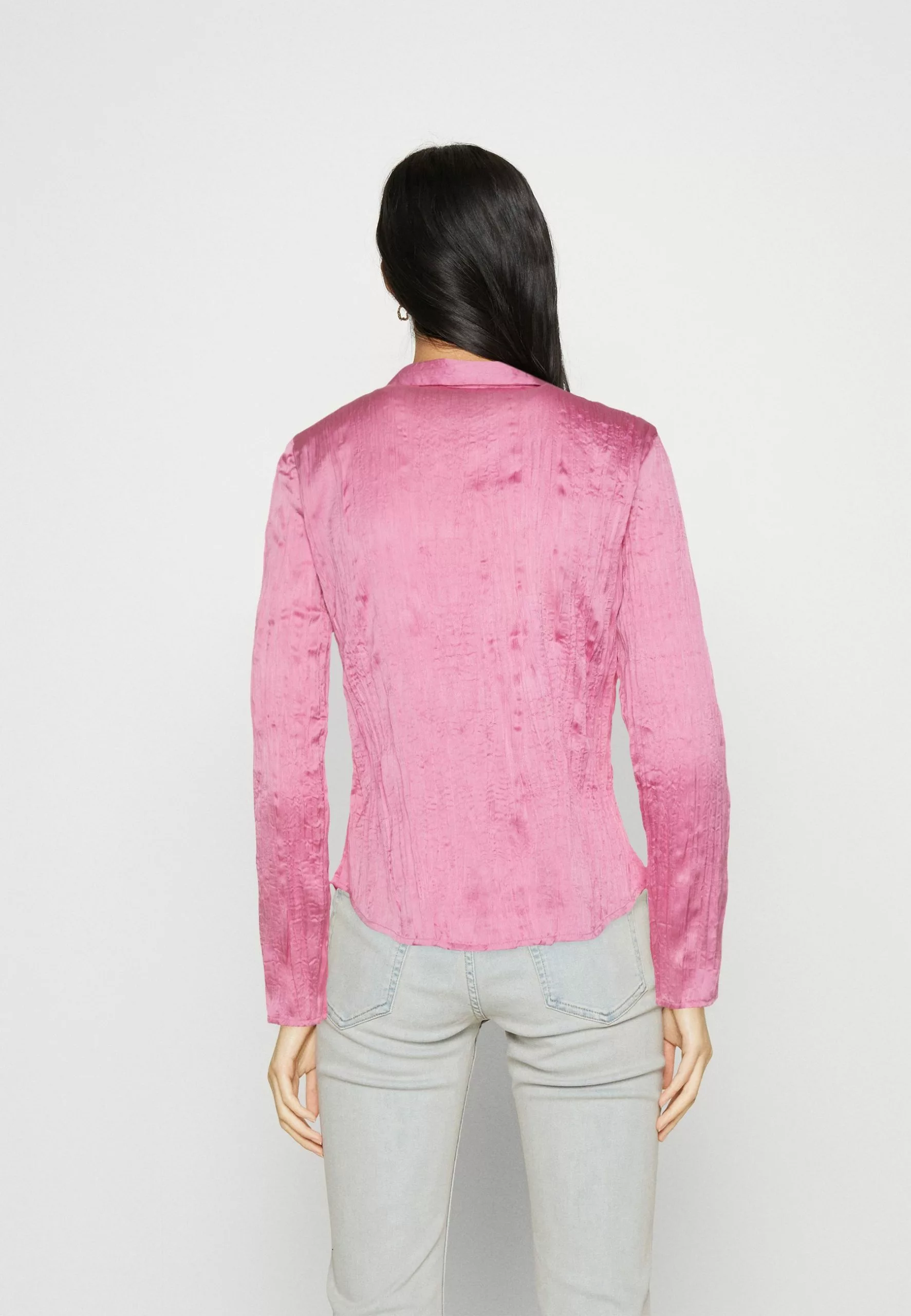 Monki Overhemdblouse - Pink 5 Monki Overhemdblouse - Pink - Afbeelding 3