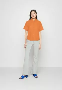 Monki Overhemdblouse - Orange -Monki Verkoop 3a1a4d7407174be2b47c9c54ad61a7f0