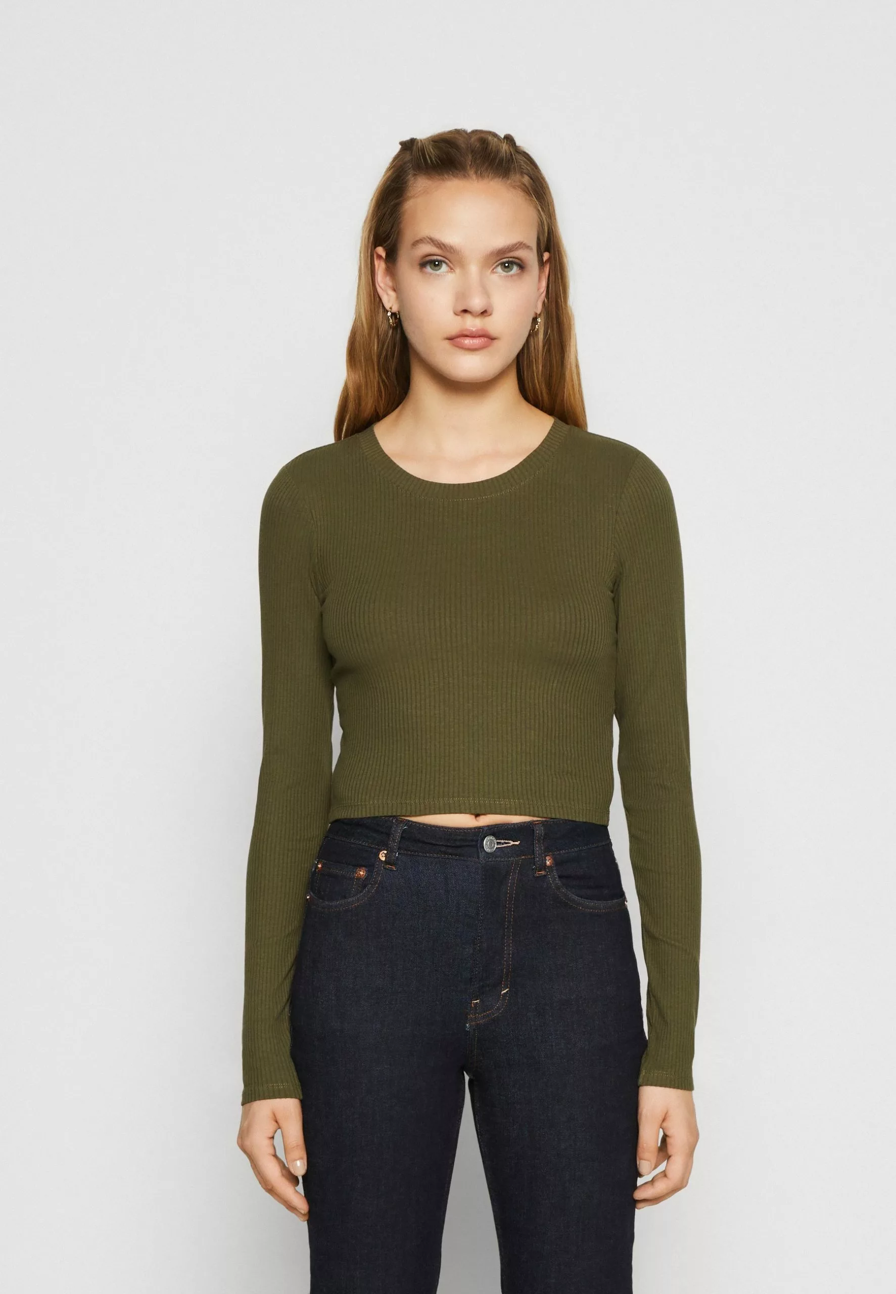 Monki Longsleeve - Khaki 3 Monki Longsleeve - Khaki