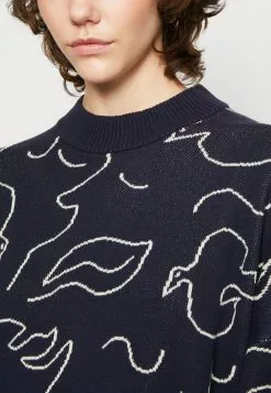 Monki Lisen Dress - Gebreide Jurk - Dark Blue -Monki Verkoop 3ca5df4a1baf41a2adb9d5622d4c4b17