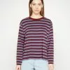 Monki Longsleeve - Dark Red/Blue -Monki Verkoop 3ea7106a5b974c61bbeac878d0a8eb63