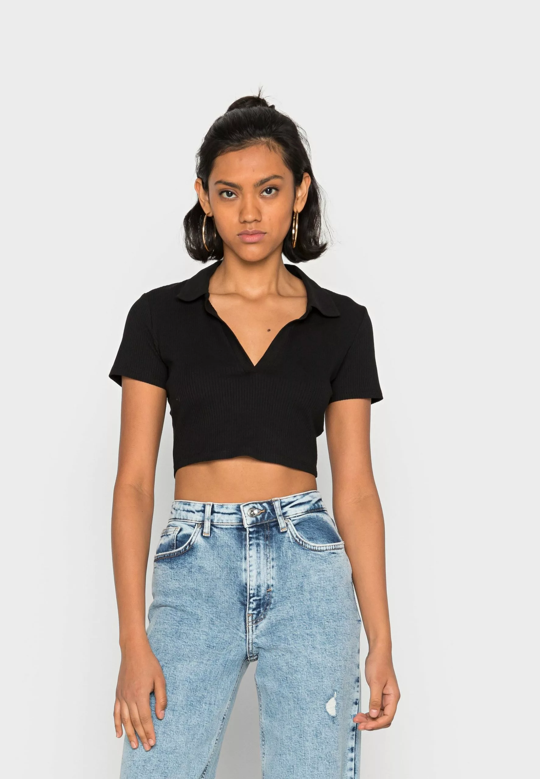 Monki T-Shirt Basic - Black Dark 3 Monki T-Shirt Basic - Black Dark