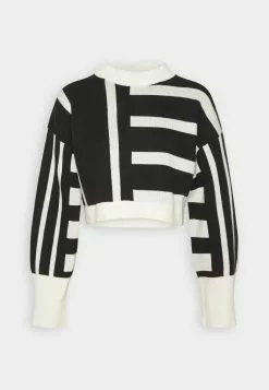 Monki Trui - Black/White -Monki Verkoop 42b33115faca476c8f1dcdf7f59c733e