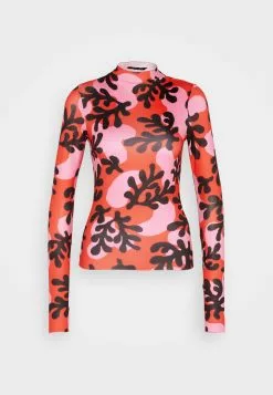 Monki Longsleeve - Red/Pink/Multi-Coloured -Monki Verkoop 4e3d489bae944296acca4634af5470d0