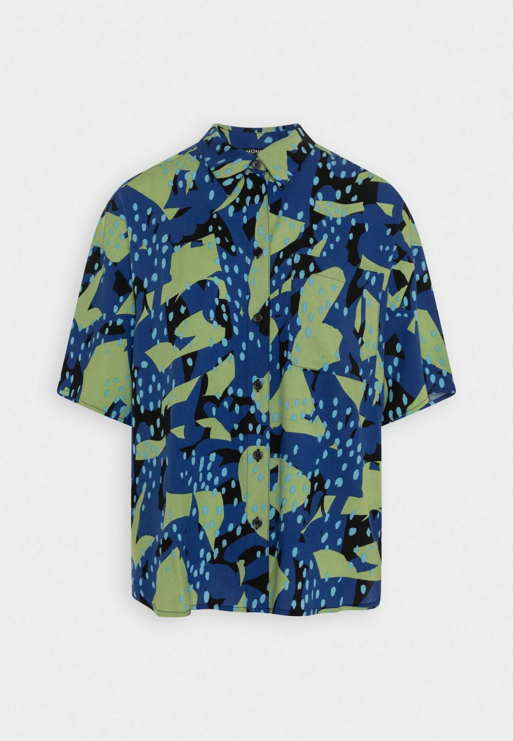 Monki Overhemdblouse - Blue Bright 6 Monki Overhemdblouse - Blue Bright - Afbeelding 4
