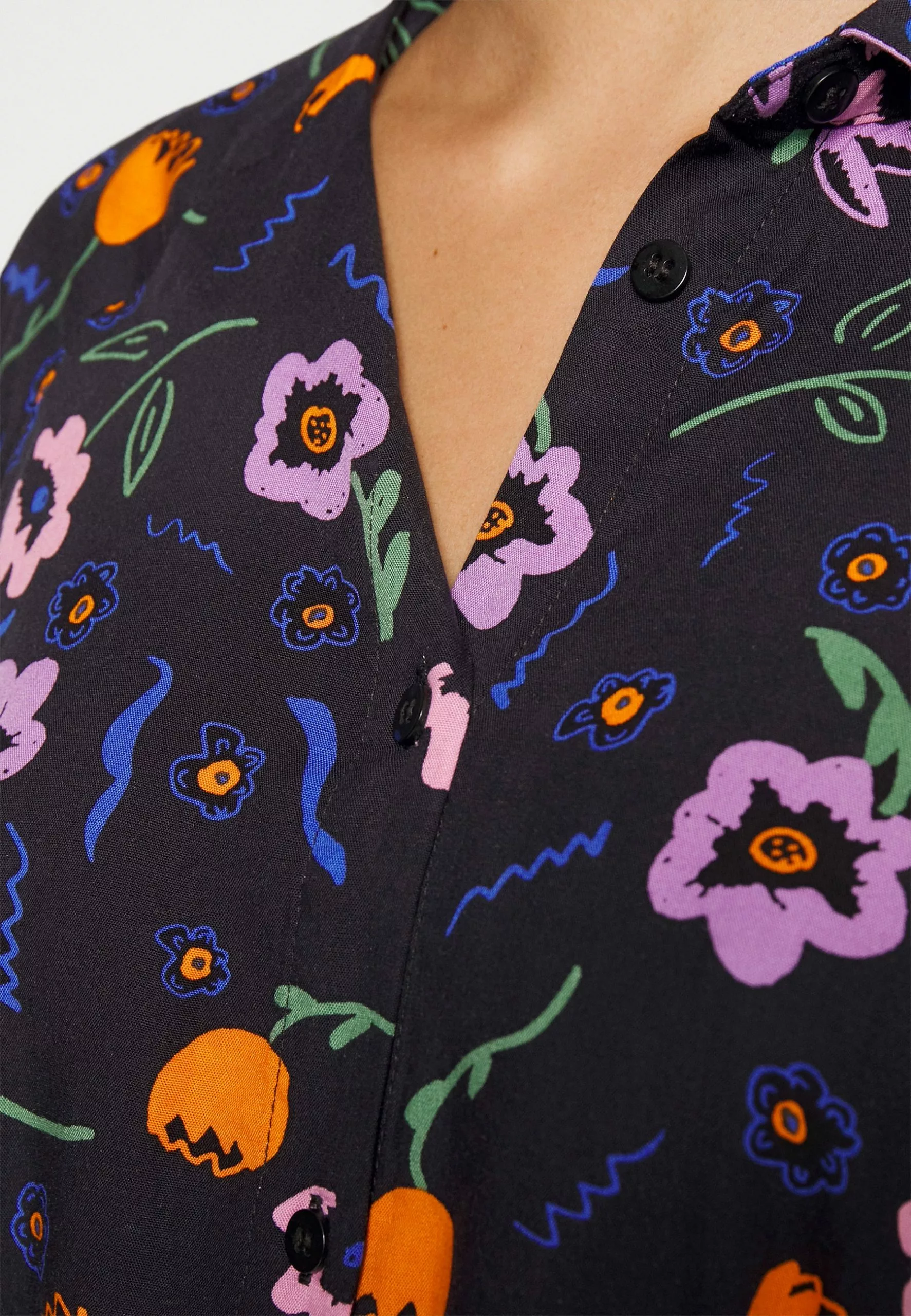 Monki Blousejurk - Blue 8 Monki Blousejurk - Blue - Afbeelding 6