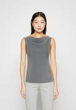 Monki Top - Grey Medium Dusty