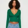 Monki Longsleeve - Solid Green