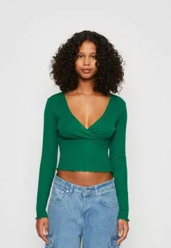 Monki Longsleeve - Solid Green