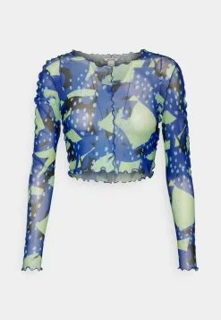 Monki Longsleeve - Light Green/Blue -Monki Verkoop 6abea052966945b2b6bc0d3653c75432