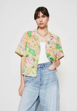 Monki Overhemdblouse - Grey Dusty Light Love -Monki Verkoop 6dd491f12da04ab99cc464c87dba24b2