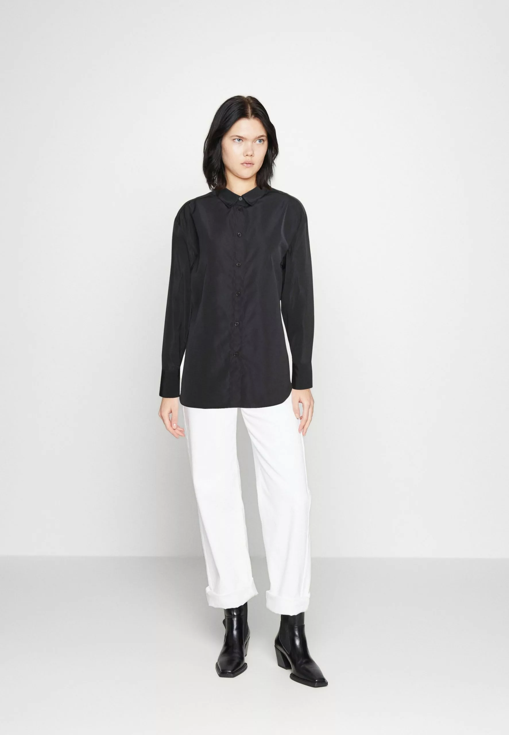 Monki Overhemdblouse - Black 4 Monki Overhemdblouse - Black - Afbeelding 2