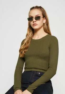 Monki Longsleeve - Khaki 11 Monki Longsleeve - Khaki -Monki Verkoop 764d8ac3d2f5402286ebfc6938328627