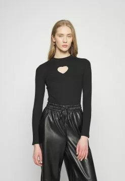 Monki Longsleeve - Black Dark