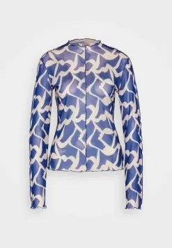 Monki Longsleeve - Blue/White -Monki Verkoop 7e1c320b3b874ed1a732fc9e035618b6
