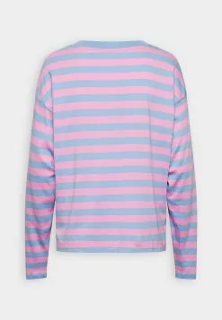 Monki Longsleeve - Light Blue/Light Pink -Monki Verkoop 8212e122c76941a5b0fa388bed3e2a47
