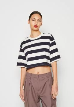 Monki T-Shirt Print - Dark Blue