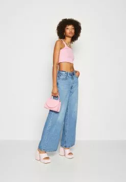 Monki 2 Pack - Top - Black Dark/Pink