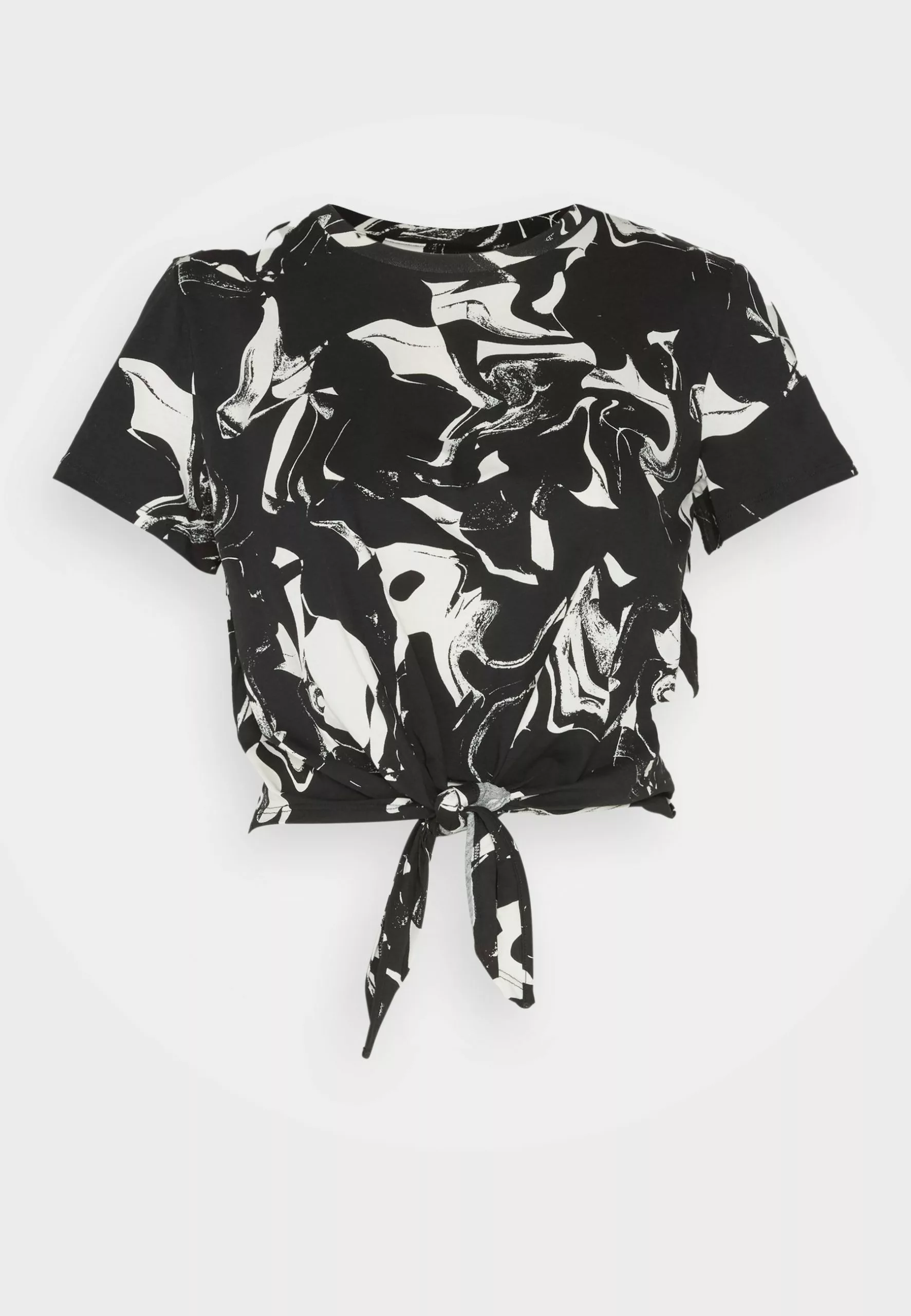 Monki T-Shirt Print - Black/White 7 Monki T-Shirt Print - Black/White - Afbeelding 5