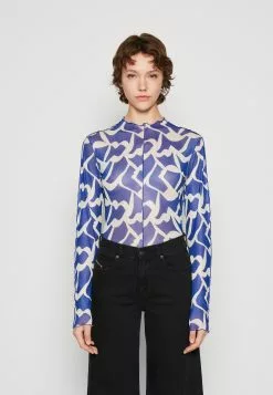 Monki Longsleeve - Blue/White