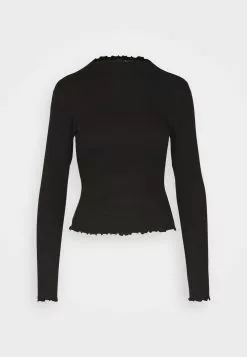 Monki Longsleeve - Metallic Black -Monki Verkoop a7c80106846546eea34a4b51ba0150bb