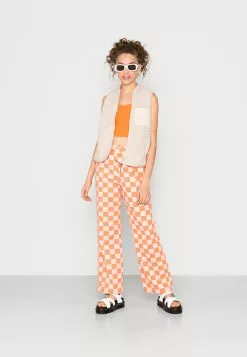Monki 2 Pack - Top - Orange/White