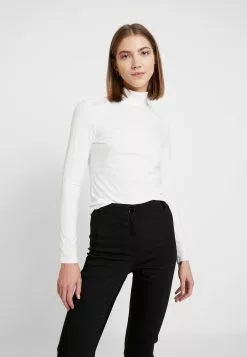 Monki Vanja Top Urgent - Longsleeve - White Light Solid White
