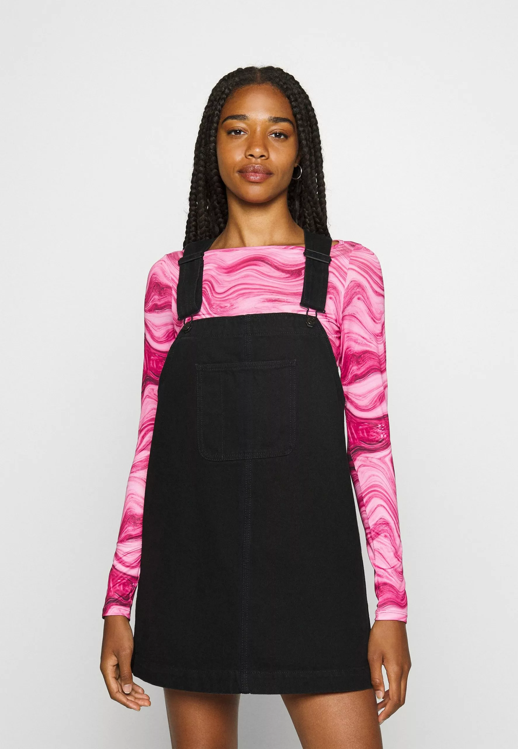 Monki Spijkerjurk - Black Dark 3 Monki Spijkerjurk - Black Dark