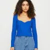Monki Longsleeve - Blue Bright Solid