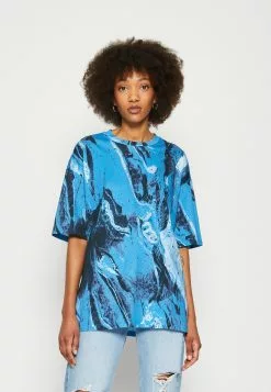 Monki T-Shirt Basic - Blue