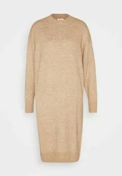 Monki Gebreide Jurk - Beige Medium Dusty Melange -Monki Verkoop cd0cb57588e74a28bf51842c458550a7