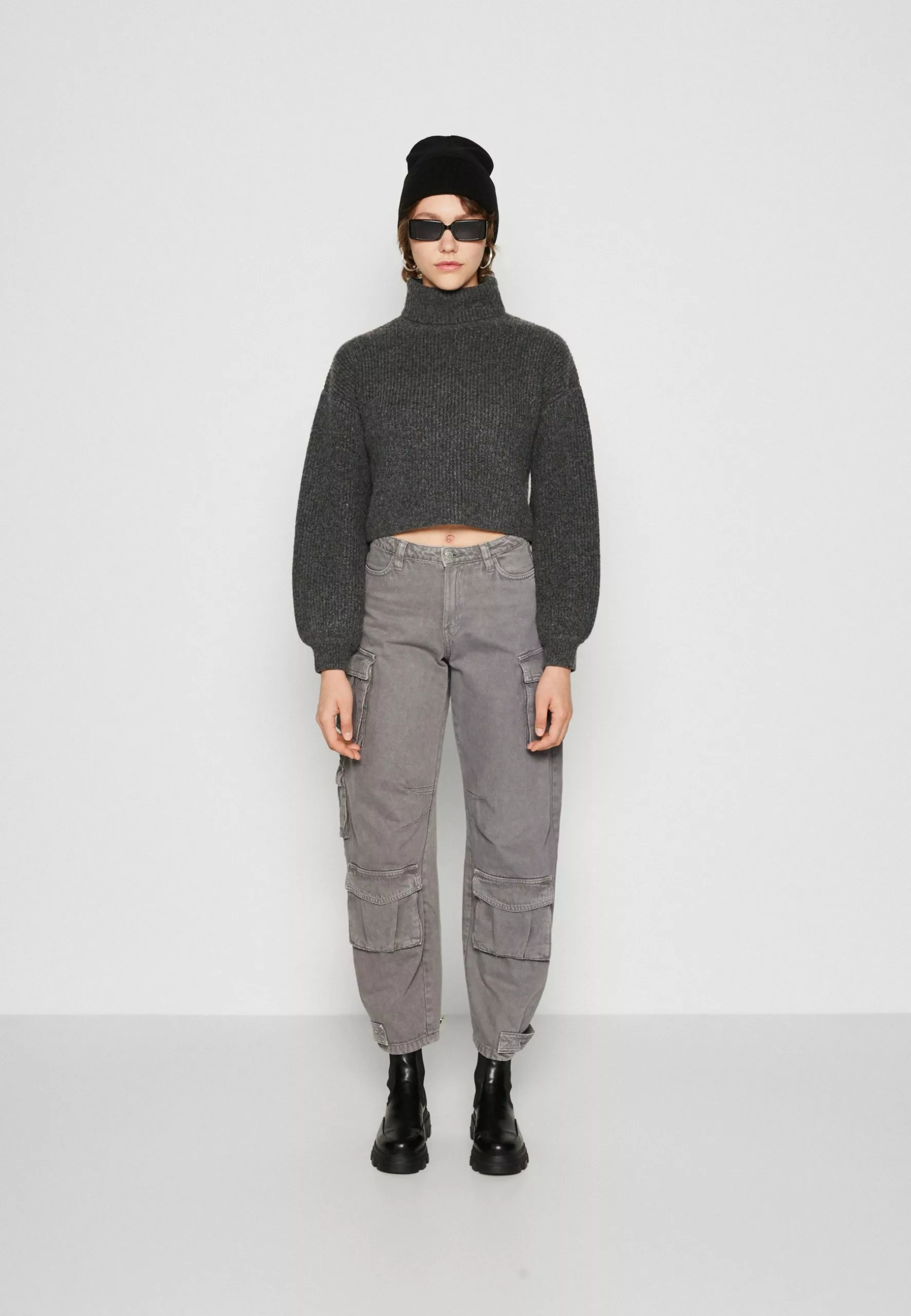 Monki Trui - Grey Melange 4 Monki Trui - Grey Melange - Afbeelding 2