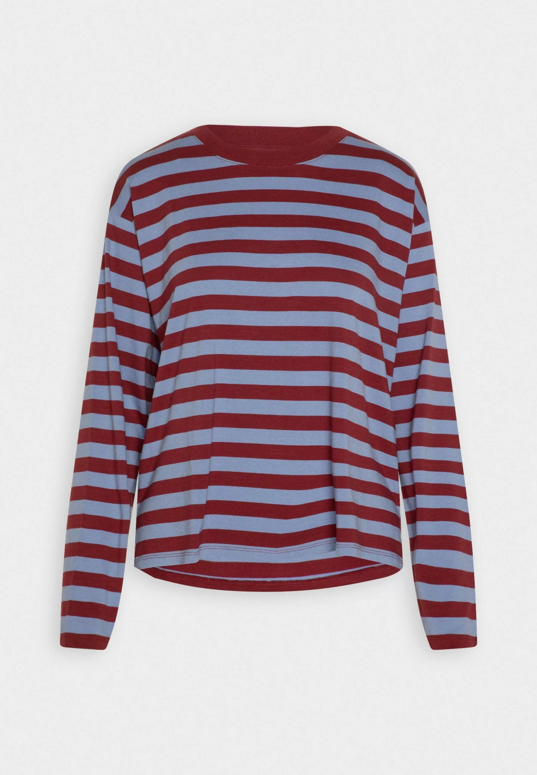 Monki Longsleeve - Dark Red/Blue 6 Monki Longsleeve - Dark Red/Blue - Afbeelding 4