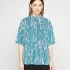 Monki Overhemdblouse - Blue Medium -Monki Verkoop d15077bacc34499cbe81fa9b559ccce6