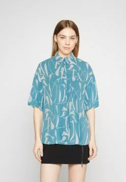 Monki Overhemdblouse - Blue Medium