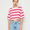 Monki T-Shirt Print - Pink