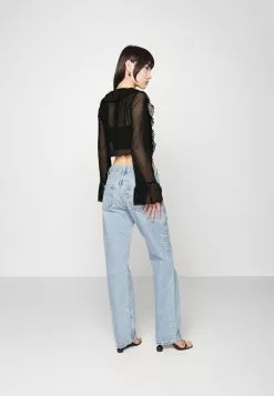 Monki Blouse - Black Dark Solid -Monki Verkoop da06ec94ae7a46059c1f38fde03bf528