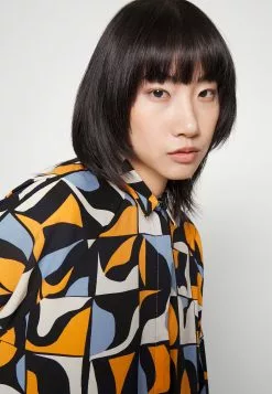 Monki Blousejurk - Blue/Orange -Monki Verkoop dbdc8522d9de4956b3de1689acb02470