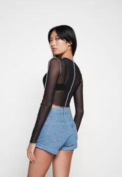 Monki Longsleeve - Black Dark Contrast Col Stitch 10 Monki Longsleeve - Black Dark Contrast Col Stitch -Monki Verkoop de7426c4c6a0405c96ca3a6541dd1230