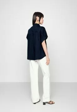 Monki Overhemdblouse - Blue Medium Dusty -Monki Verkoop e038ec8d305d475e96ae7d65353b82fb