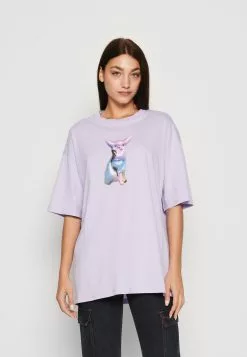 Monki T-Shirt Basic - Lilac