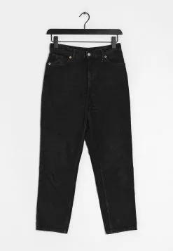 Monki Straight Leg Jeans - Black