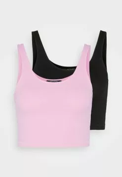 Monki 2 Pack - Top - Black Dark/Pink 14 Monki 2 Pack - Top - Black Dark/Pink -Monki Verkoop eba2c4a8f4f04a0ab88dcb000efd8bfc