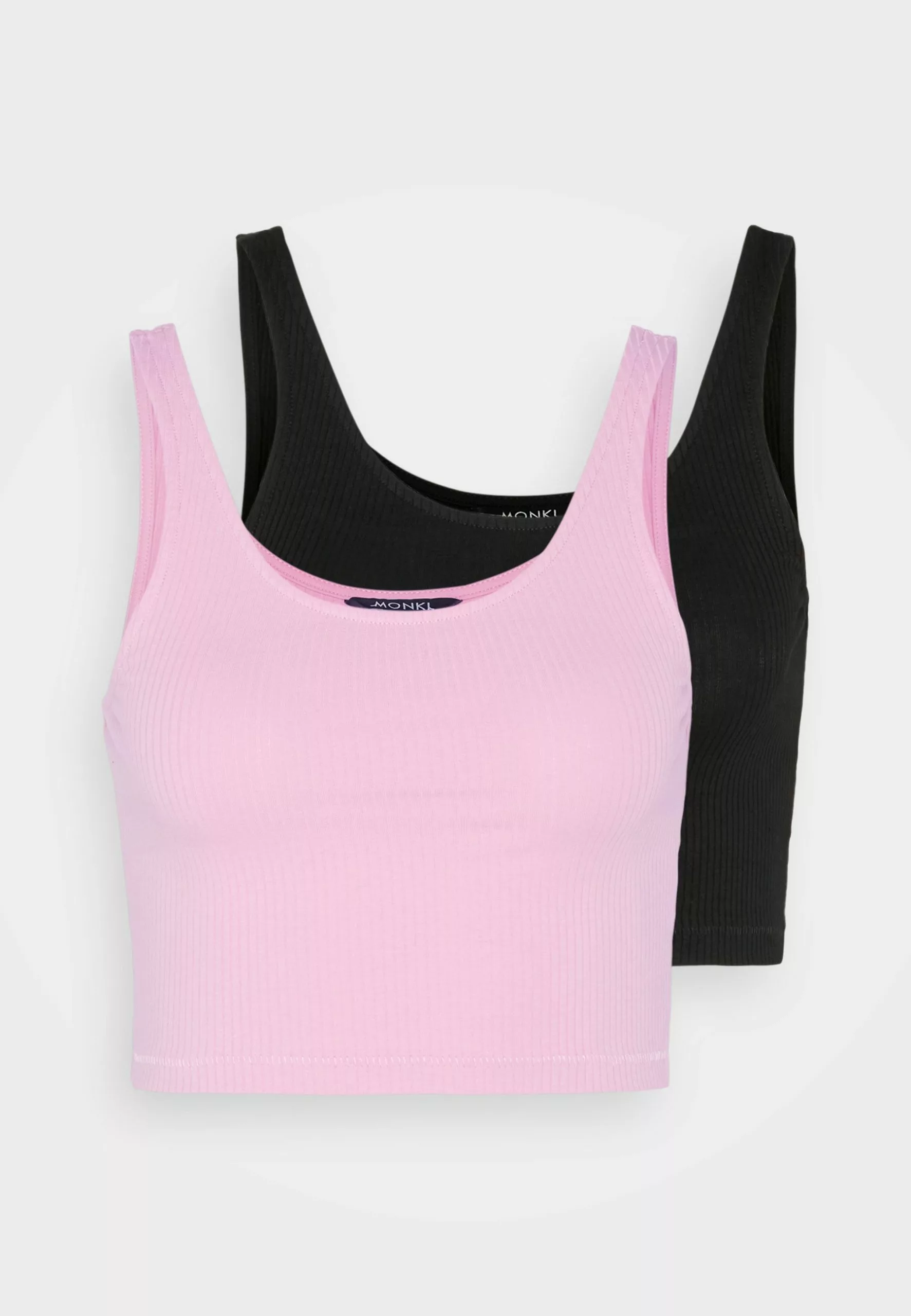 Monki 2 Pack - Top - Black Dark/Pink 8 Monki 2 Pack - Top - Black Dark/Pink - Afbeelding 6