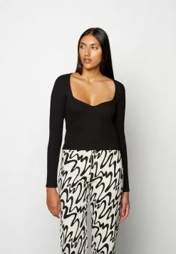 Monki Longsleeve - Black Dark Unique